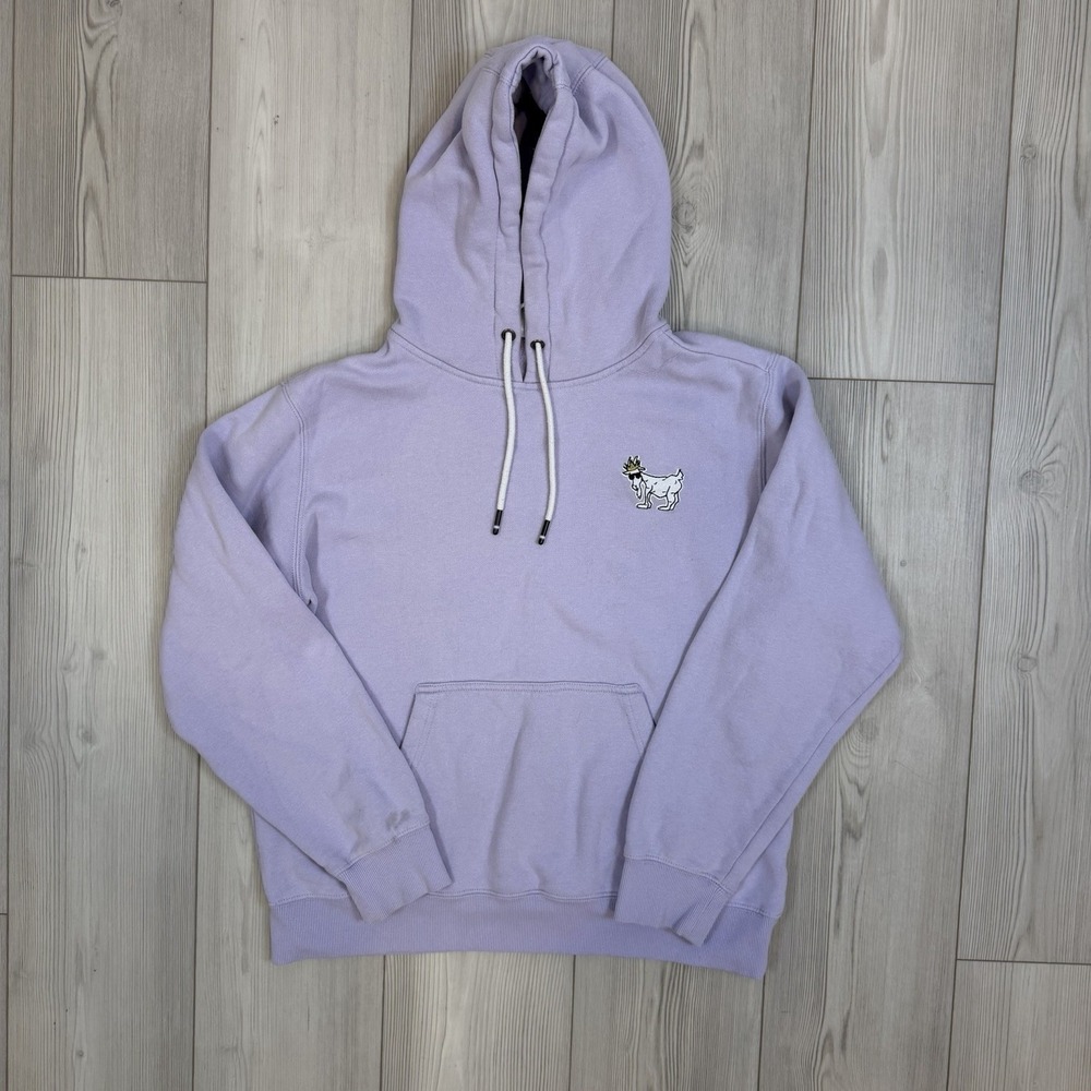 GOAT USA unisex OG WG hooded sweatshirt hoodie lavender adult Medium READ